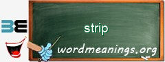 WordMeaning blackboard for strip